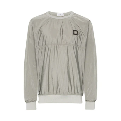 Stone Island Fall Logo Pullover Sweatshirt Metallic Unisex Hip-Hop Style. MO711563036