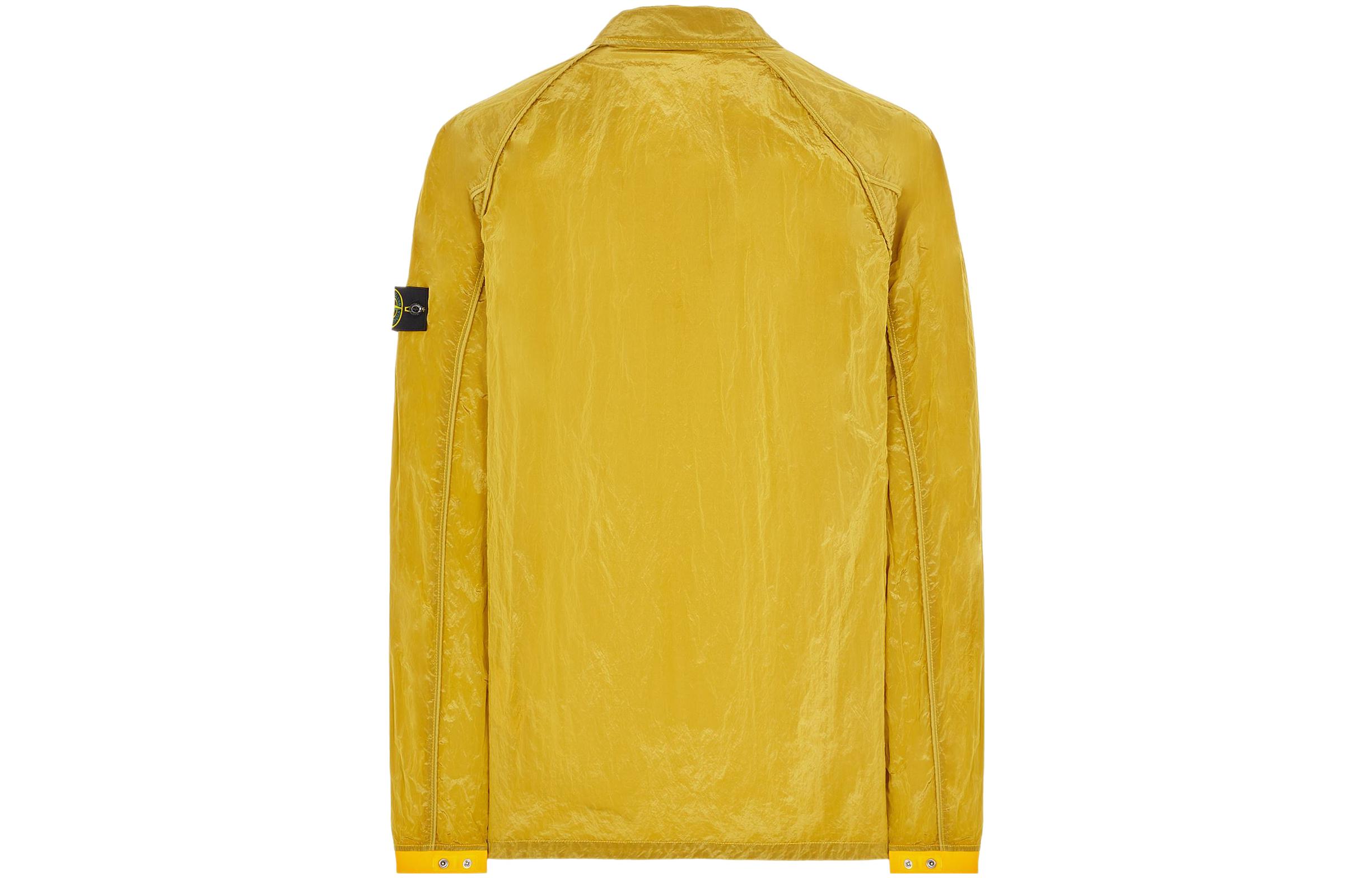 Lookbook 스톤아일랜드 SS22 메탈릭 나일론 셔츠 재킷 옐로우 남성용 761512321-V0030