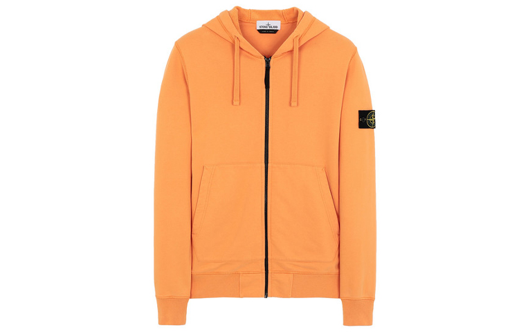 Stone Island Full-Zip Hoodie Orange 731564220-v0032