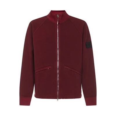 Stone Island Full-Zip Jacket Red for Men - Solid Color with Logo Patch MO751960310-V1014