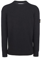 STONE ISLAND FW21 Black Crewneck Knit Sweater 7515508A1-V0029 STONE ISLAND FW21 Black Crewneck Knit Sweater 7515508A1-V0029