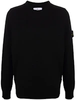 STONE ISLAND FW21 Black Wool Sweater Crewneck Long Sleeve Knitwear. 7515535A3-V0029 STONE ISLAND FW21 Black Wool Sweater Crewneck Long Sleeve Knitwear. 7515535A3-V0029