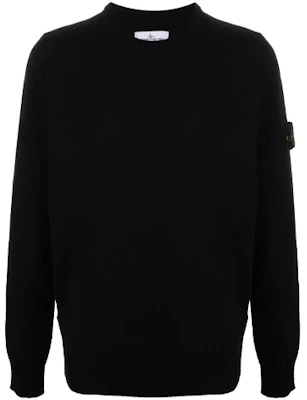 STONE ISLAND FW21 黑色羊毛針織圓領長袖毛衣 7515535A3-V0029 Order STONE ISLAND FW21 黑色羊毛針織圓領長袖毛衣 7515535A3-V0029