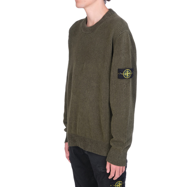 STONE ISLAND FW21  Crewneck Pullover Sweater Military Green 7515555A5-V0055 圖 6
