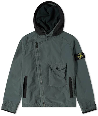 ストーンアイランド FW21 アシメトリージッパー防水ジャケット グリーン メンズ 751541231-V0055 Buy ストーンアイランド FW21 アシメトリージッパー防水ジャケット グリーン メンズ 751541231-V0055