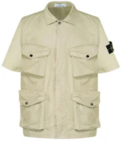 STONE ISLAND FW21 Beige Utility Pocket Short Sleeve Shirt Men. 751510210-V0091 STONE ISLAND FW21 Beige Utility Pocket Short Sleeve Shirt Men. 751510210-V0091