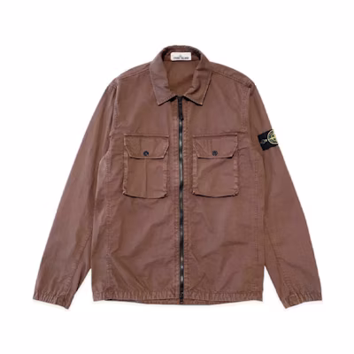 Stone Island FW21 Brown Washed Dual-Pocket Badge Jacket Casual Outerwear 7515113WN-V0176