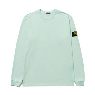 Stone Island FW21 Compass Logo Crewneck Sweatshirt Men’s Light Green 751564450-V0052