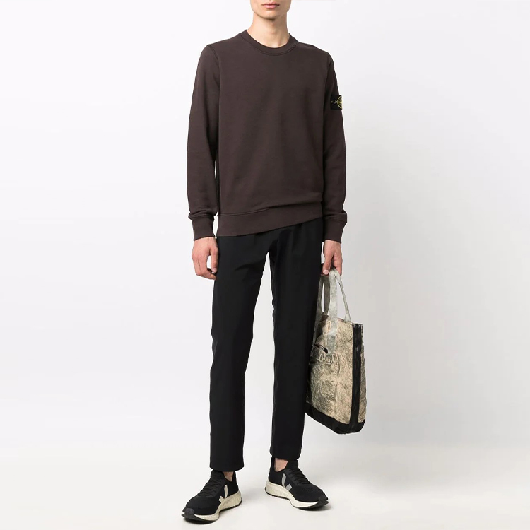 Stone Island FW21 Compass Logo Crewneck Sweatshirt Brown 751563020-V0070 圖 3