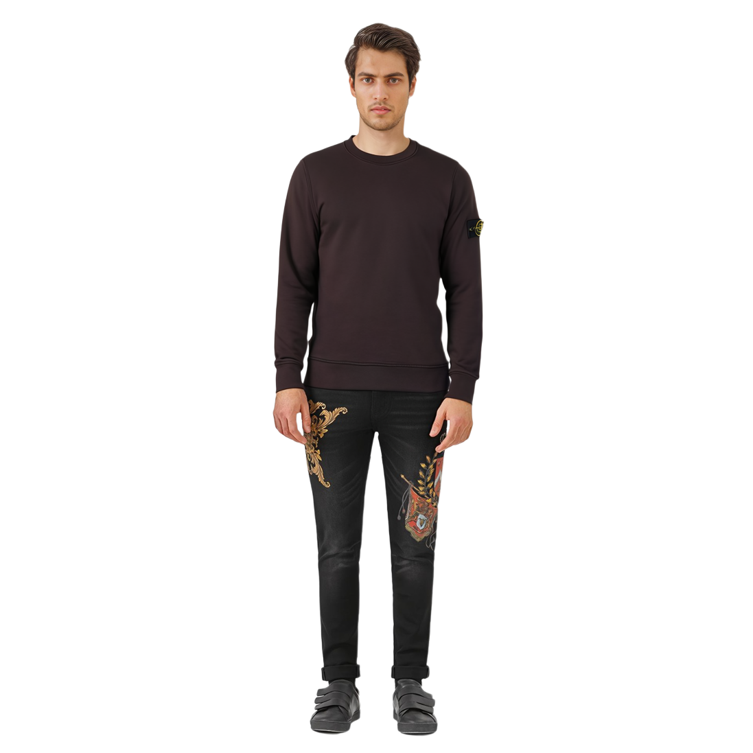 Stone Island FW21 Compass Logo Crewneck Sweatshirt Brown 751563020-V0070 圖 7