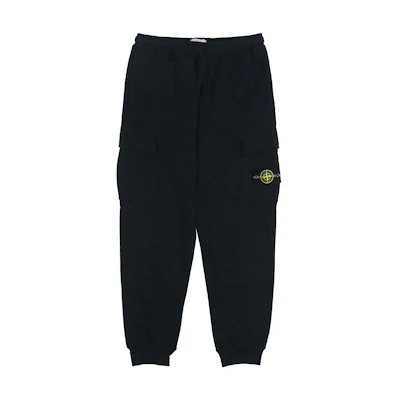 Stone Island FW21 Compass Logo Knit Sweatpants Men’s Black 751565220-V0029