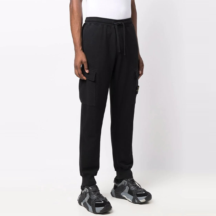 Stone Island FW21 Compass Logo Knit Sweatpants Men’s Black 751565220-V0029 圖 5