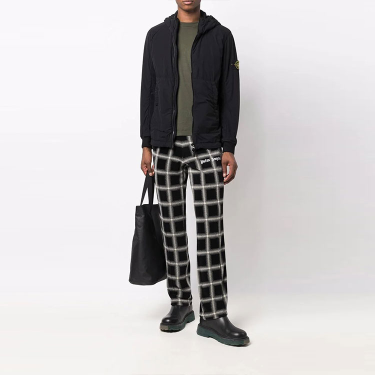 Lookbook Stone Island FW21 罗盘标志黑色军装夹克外套 751543032-V0029