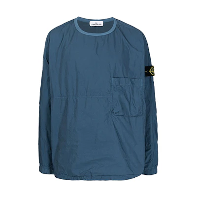 Stone Island FW21 Crewneck Pullover Sweatshirt Blue Long Sleeve 751510303-V0023