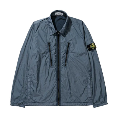 Stone Island FW21 Crinkle Collar Jacket Blue 751510523-V0046