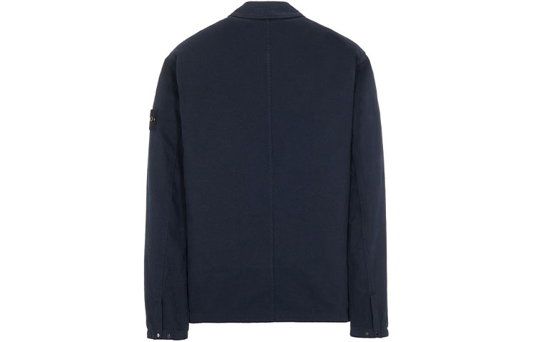 STONE ISLAND FW21 Dark Night Blue Casual Logo Pocket Collar Jacket Men 751510704-V0020 圖 3