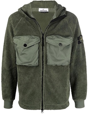 STONE ISLAND FW21 Chaqueta con Capucha Sherpa Verde Logo Parche Hombre 751560134-V0055 Buy STONE ISLAND FW21 Chaqueta con Capucha Sherpa Verde Logo Parche Hombre 751560134-V0055