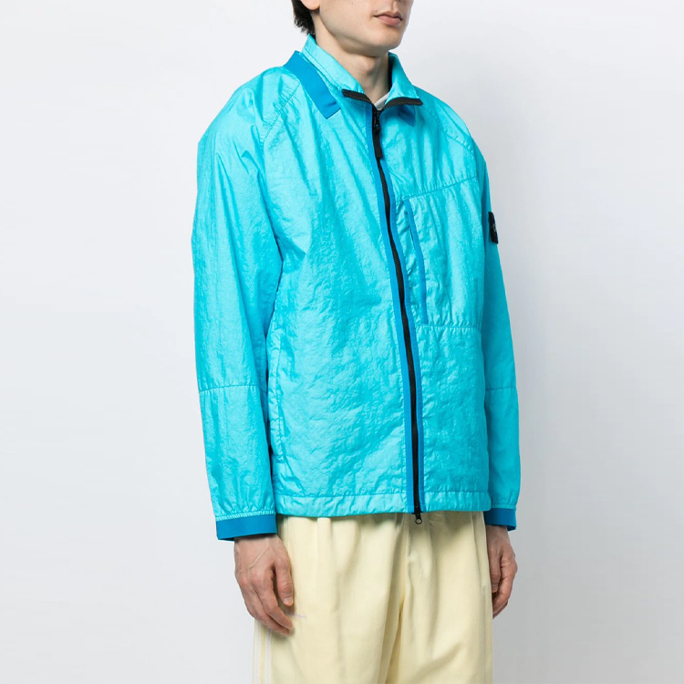 STONE ISLAND FW21 Lightweight Logo Patch Jacket Blue Menswear. 741540323-V0042 圖 5