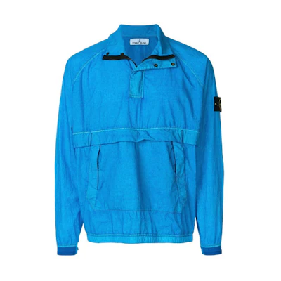 Stone Island FW21 Lightweight Pullover Jacket Men’s Blue 681544535-V0023