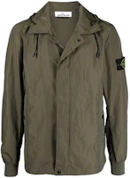 Stone Island FW21 Logo Patch Hooded Shirt Jacket Green 741541022-V0058 Stone Island FW21 Logo Patch Hooded Shirt Jacket Green 741541022-V0058