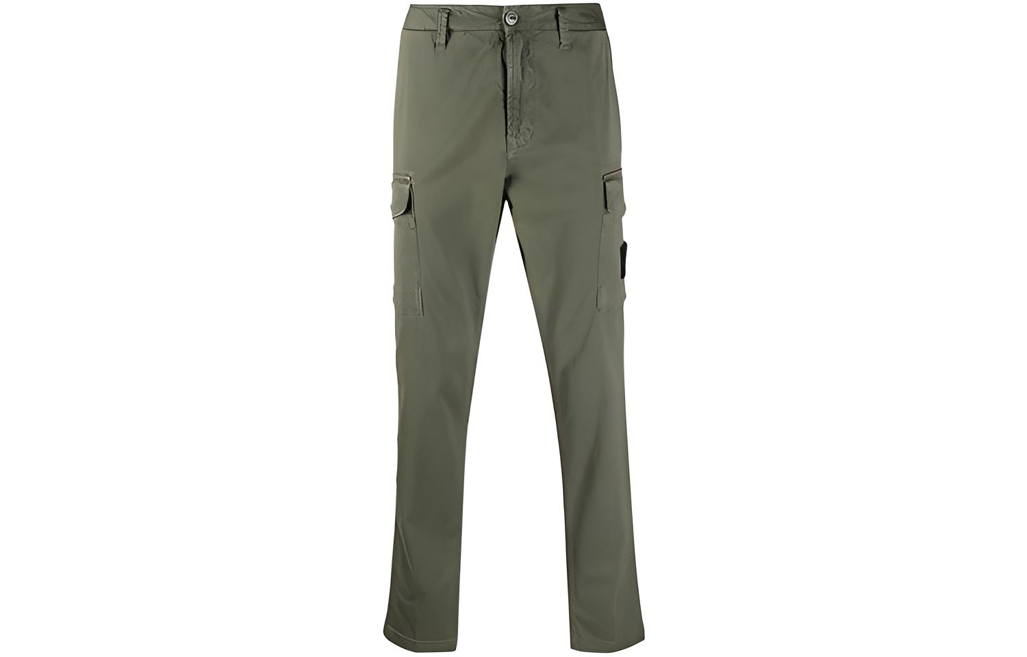 STONE ISLAND FW21 Logo Patch Multi-Pocket Straight Pants  Casual Wear 7515318L1-V0155