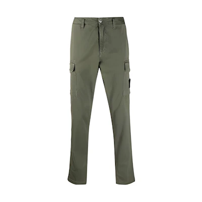 STONE ISLAND FW21 Logo Patch Multi-Pocket Straight Pants Casual Wear 7515318L1-V0155