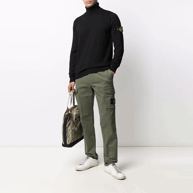 STONE ISLAND FW21 Logo Patch Multi-Pocket Straight Pants  Casual Wear 7515318L1-V0155 圖 3