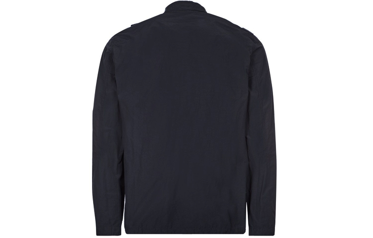 STONE ISLAND FW21 Logo Pattern Polo Collar Jacket Navy Blue  Outerwear. 741510802-V0020 圖 3