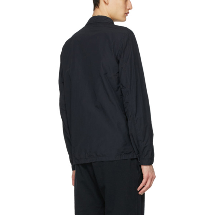 STONE ISLAND FW21 Logo Pattern Polo Collar Jacket Navy Blue  Outerwear. 741510802-V0020 圖 6