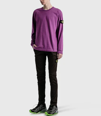 STONE ISLAND FW21 標誌袖口紫紅色長袖衛衣 741564450-V0045 Shop STONE ISLAND FW21 標誌袖口紫紅色長袖衛衣 741564450-V0045