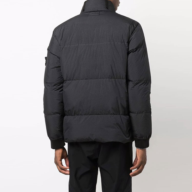 STONE ISLAND FW21 Logo Zip Down Jacket Black Unisex 751540223-V0029 圖 5