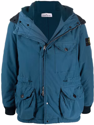 Stone Island FW21 多口袋純色連帽外套 男款 藍色 751541131-V0023 Buy Stone Island FW21 多口袋純色連帽外套 男款 藍色 751541131-V0023