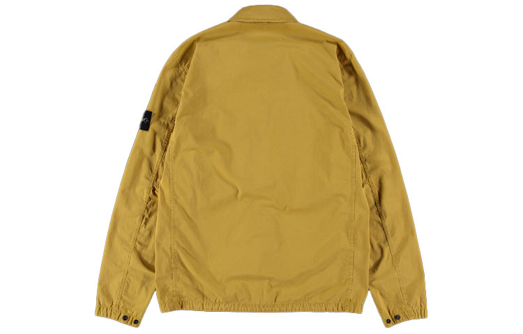 Lookbook ストーンアイランド FW21 パッチシャツジャケット イエロー メンズ 7515113WN-V0198