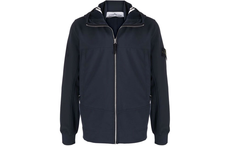 STONE ISLAND FW21 Patchwork Logo Hooded Jacket Blue 7515Q0122-V0020 圖 2