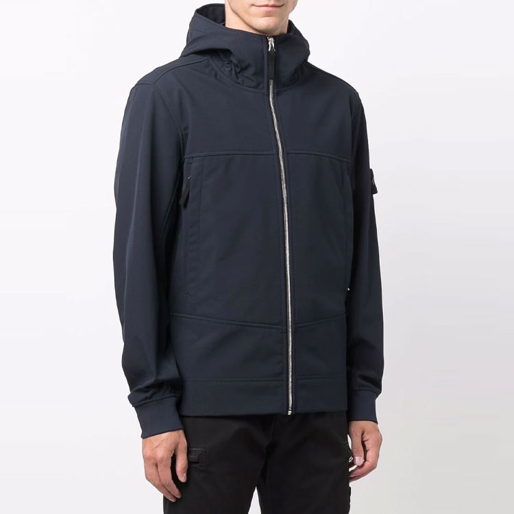 STONE ISLAND FW21 Patchwork Logo Hooded Jacket Blue 7515Q0122-V0020 圖 4