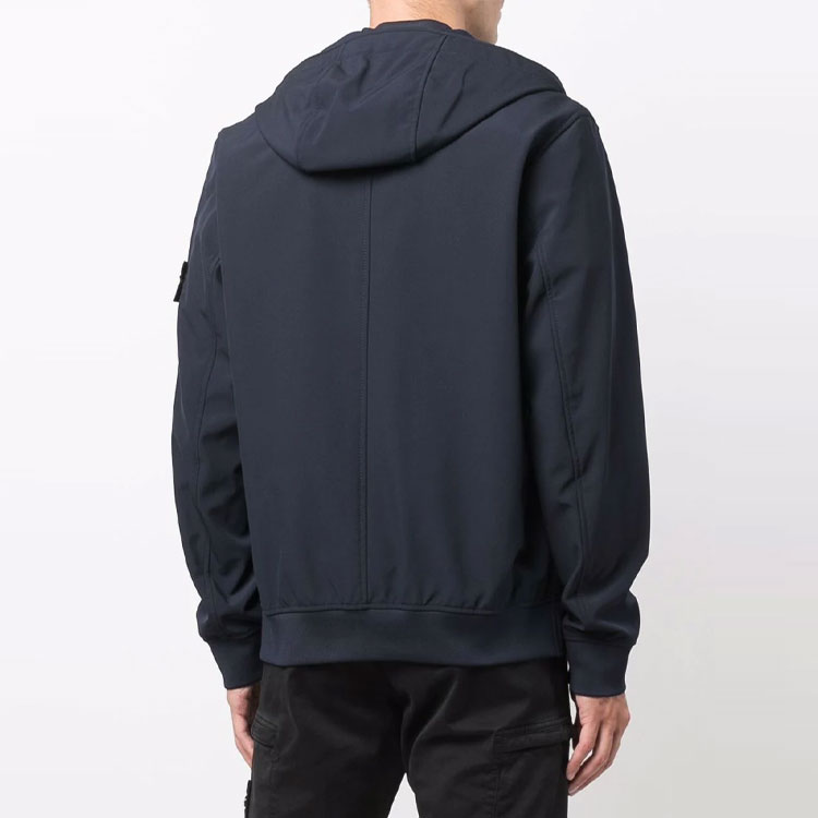 STONE ISLAND FW21 Patchwork Logo Hooded Jacket Blue 7515Q0122-V0020 圖 5