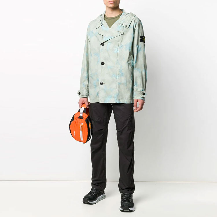 Stone Island FW21 Printed Zip Hoodie Jacket Green 7215420E2-V0092 圖 3