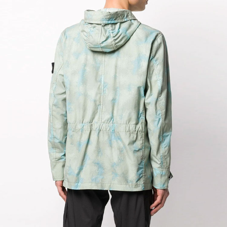 Stone Island FW21 Printed Zip Hoodie Jacket Green 7215420E2-V0092 圖 4