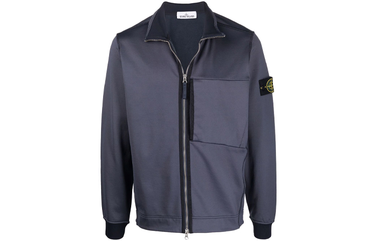 STONE ISLAND FW21 Purple Logo Badge Zip-Up Jacket Men’s Long Sleeve Outerwear 751563947-V0026 圖 2