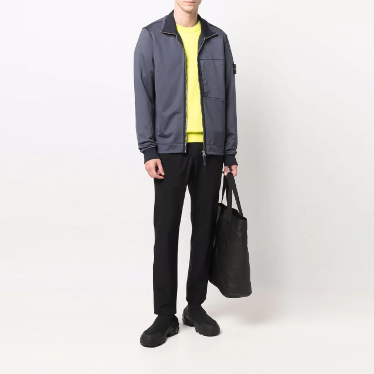 STONE ISLAND FW21 Purple Logo Badge Zip-Up Jacket Men’s Long Sleeve Outerwear 751563947-V0026 圖 3