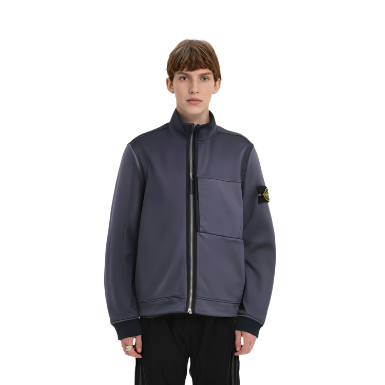 STONE ISLAND FW21 Purple Logo Badge Zip-Up Jacket Men’s Long Sleeve Outerwear 751563947-V0026 圖 6