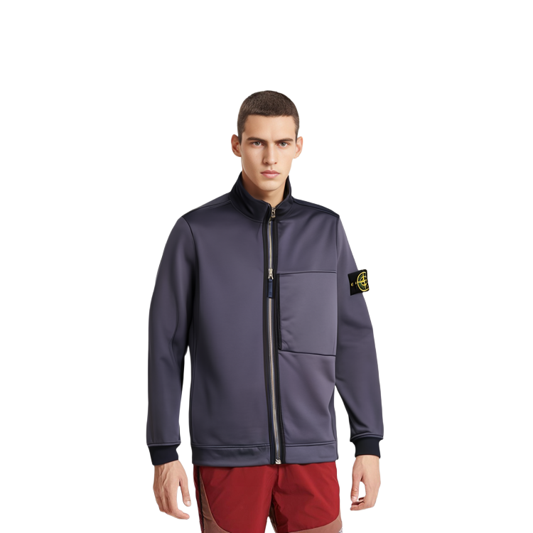 STONE ISLAND FW21 Purple Logo Badge Zip-Up Jacket Men’s Long Sleeve Outerwear 751563947-V0026 圖 8