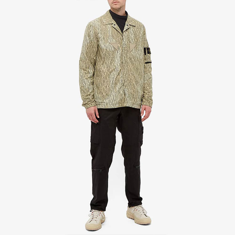 Purchase Stone Island FW21 反光雨林迷彩長袖襯衫 男款 黃色 7515112E2-V0091