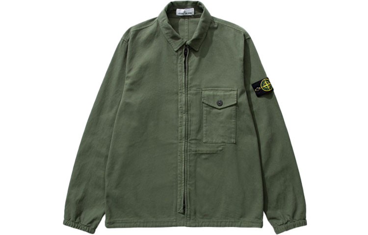 Stone Island FW21 Sage Green Pocket Long Sleeve Jacket Mens Casual Fall 751510704-V0055 圖 2