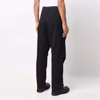 Shop STONE ISLAND FW21 Shadow Project Black Nylon Cargo Knit Pants 751930303-V2029