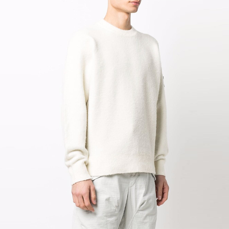 STONE ISLAND FW21 Shadow Project  White Wool Pullover Sweater. 7519507A2-V2093 圖 5