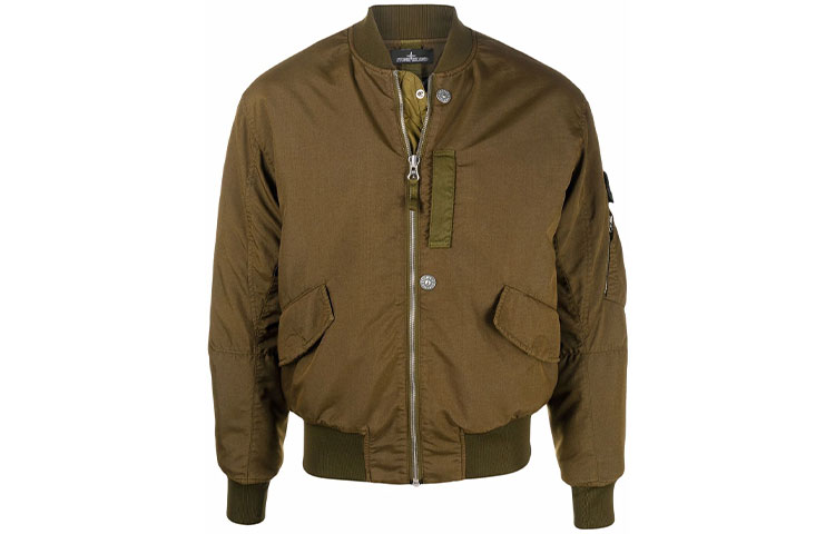 Stone Island FW21 Shadow Project Brown Zip-Up Jacket - Long Sleeve 751940706-V2071