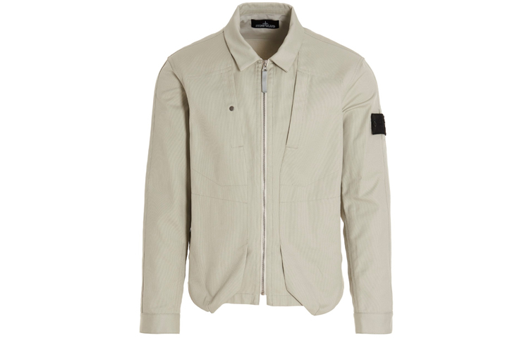 Stone Island FW21 Shadow Project Zip Jacket Beige Mens Casual Outerwear 751910409-V1061