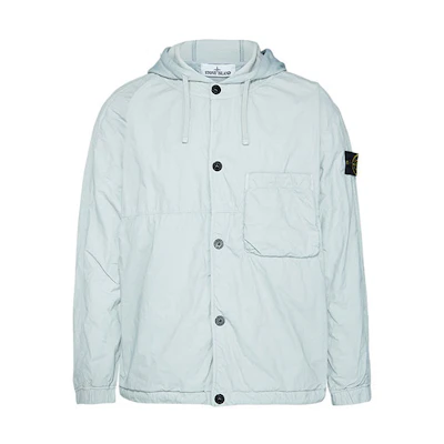 Stone Island FW21 Solid Color Hooded Jacket Men’s Pearl Gray 751510403-V0061