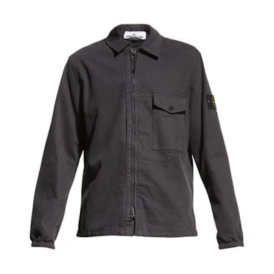 Stone Island FW21 Solid Color Pocket Collared Jacket Men’s Dark Gray 751510704-V0065